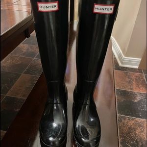 Hunter Knee high rain fall autumn Boots